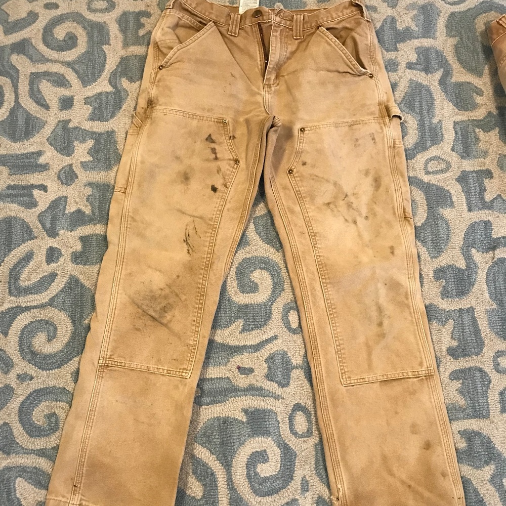 Carhartt Double Knee Duck work pants Size 31x32
